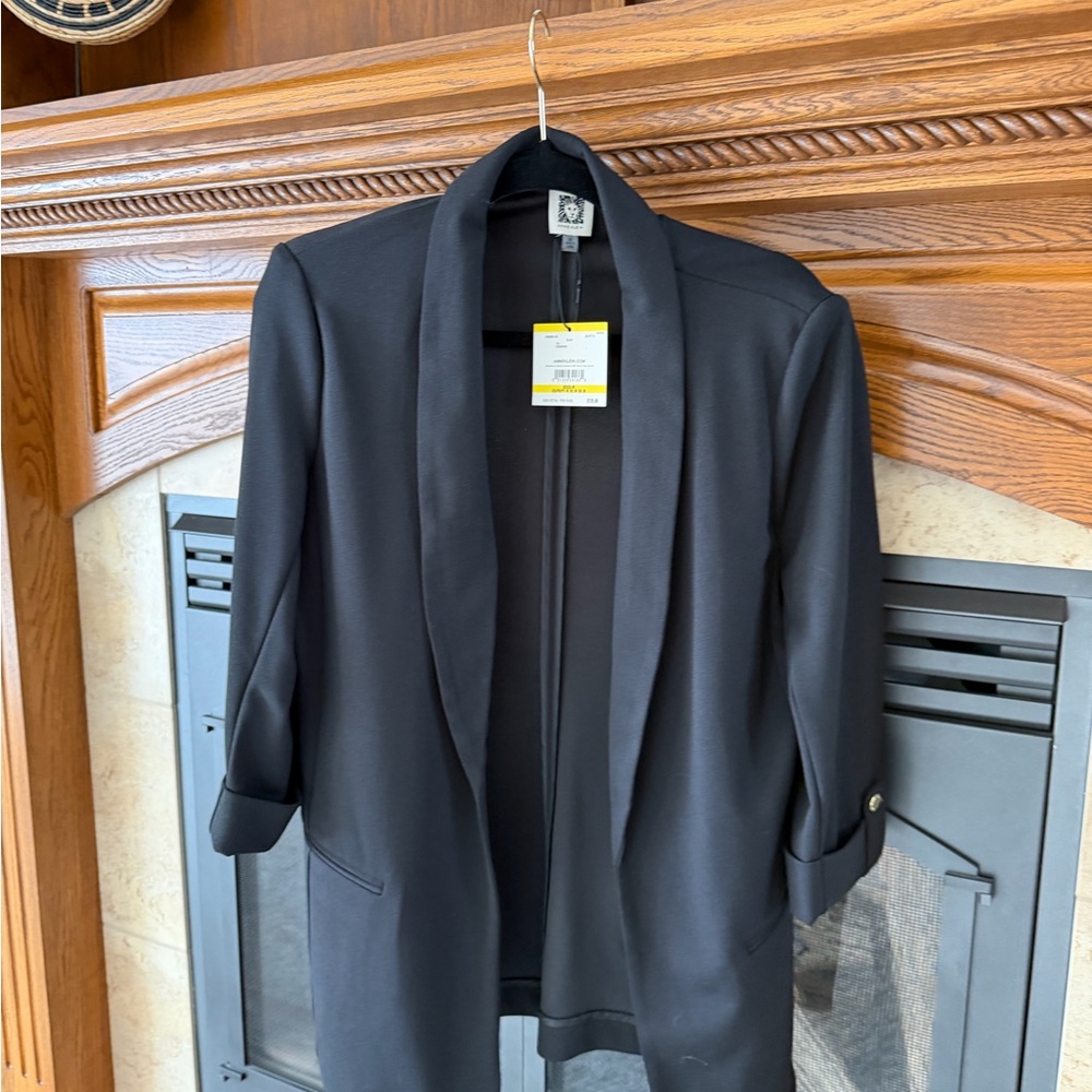 Anne Klein Black Blazer with Buttoned Sleeves